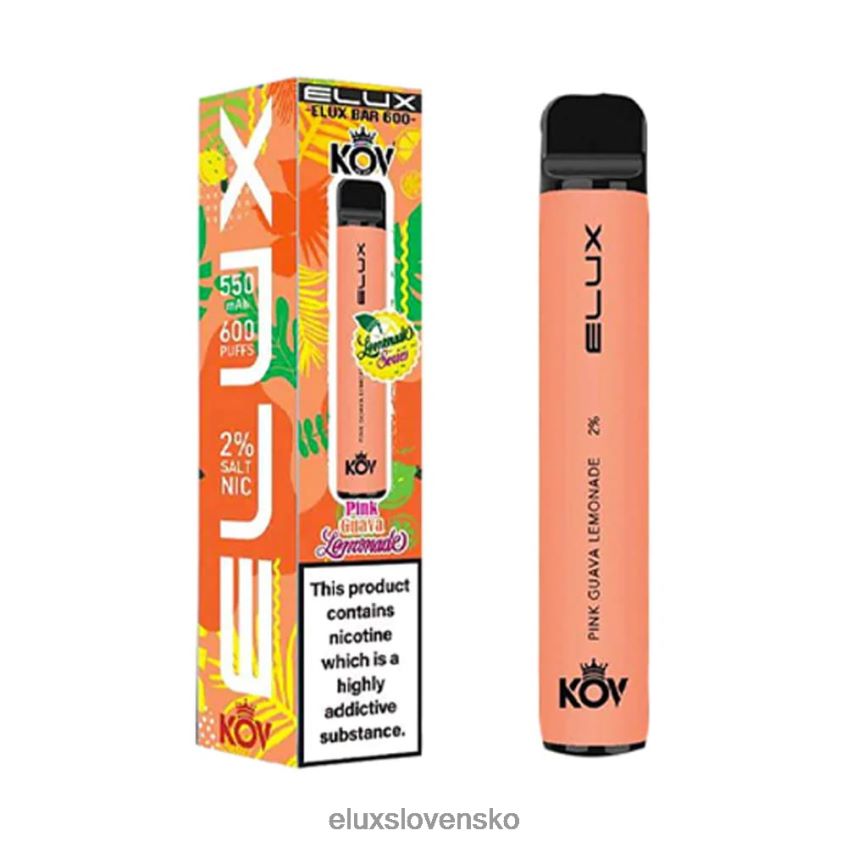 Elux Slovakia - Elux Bar limonáda série jednorazové vape 6F4X6P106 ružová guava limonáda