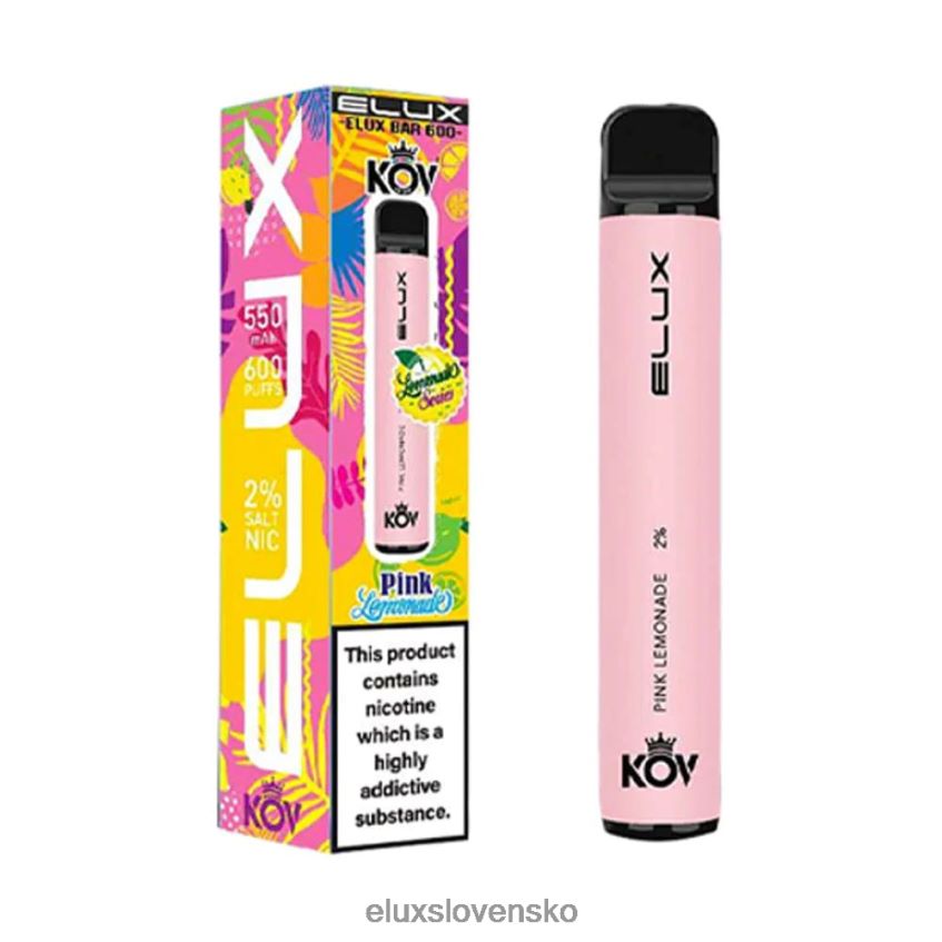 Elux Slovensko - Elux Bar limonáda série jednorazové vape 6F4X6P104 ružová limonáda