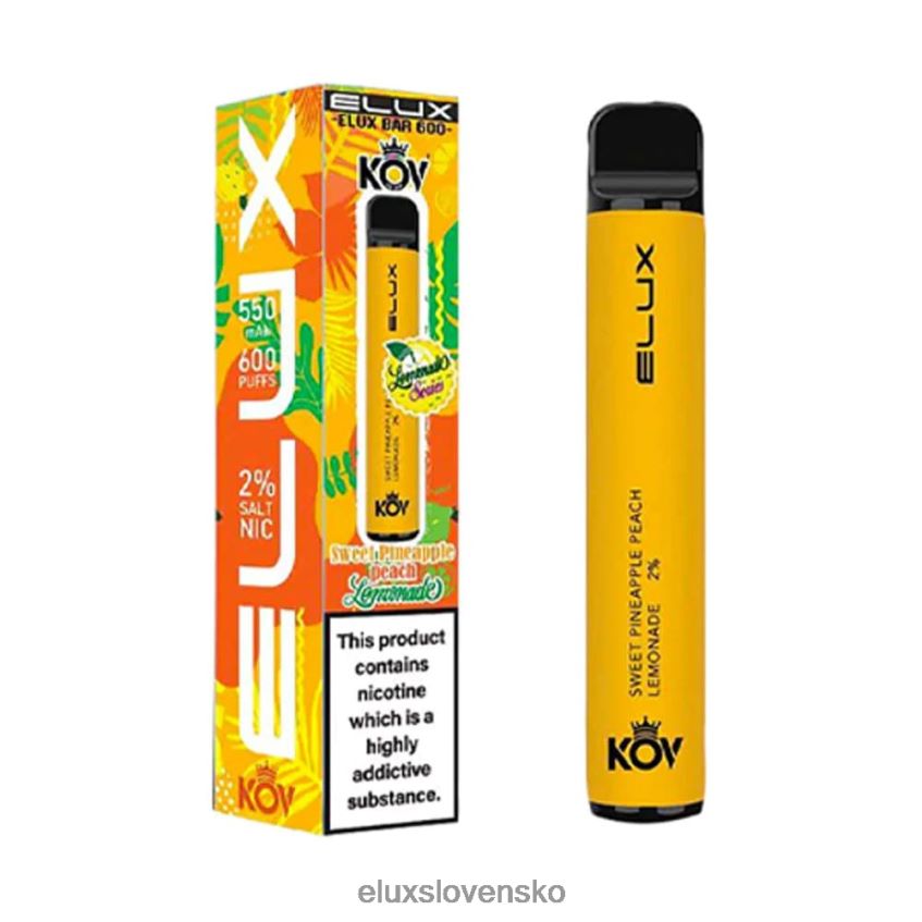 Elux Vape Flavours - Elux Bar limonáda série jednorazové vape 6F4X6P78 ananás broskyňová limonáda sladká
