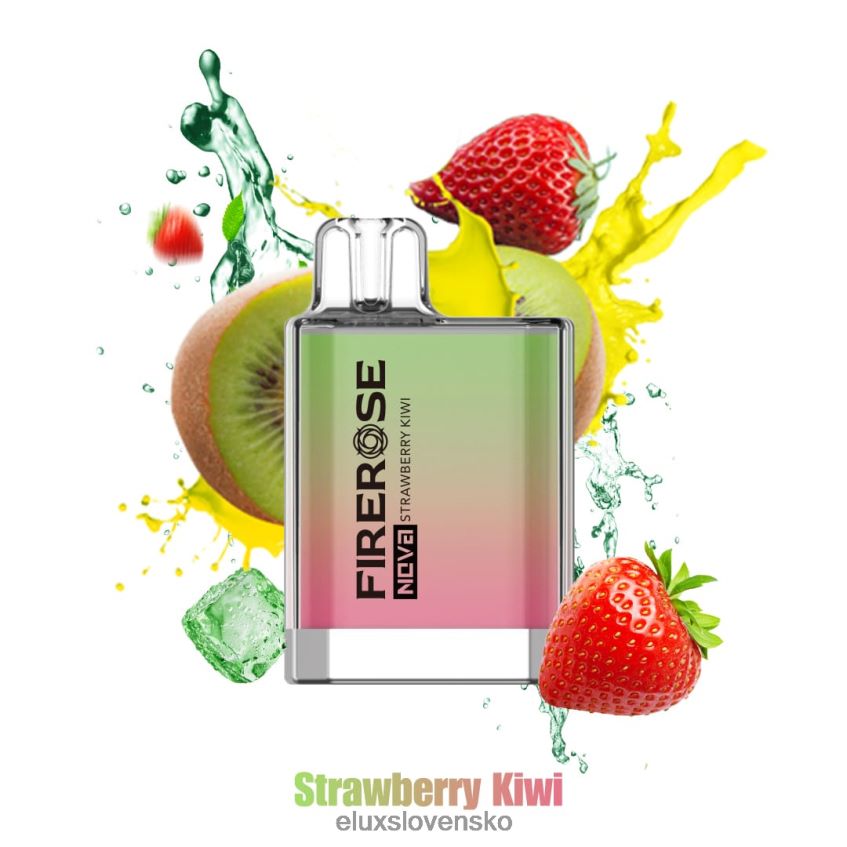 Elux Bratislava - Elux Firerose Nova 600 vdychov jednorazovej vapky 6F4X6P25 jahodové kiwi