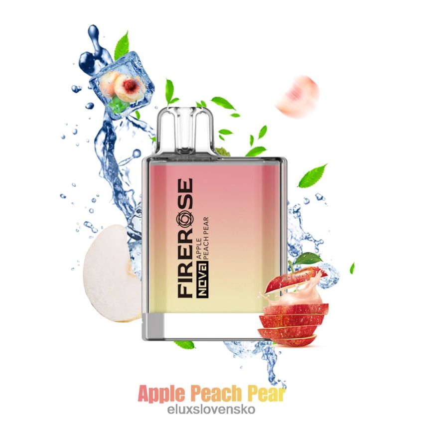 Elux Vape Near Me - Elux Firerose Nova 600 vdychov jednorazovej vapky 6F4X6P20 jablko broskyňa hruška