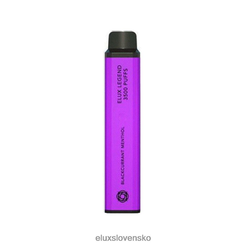 Elux Slovakia - Elux Legend 3500 vdychov jednorazovej vapky 6F4X6P76 mentol z čiernych ríbezlí