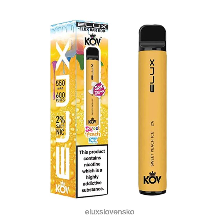 Elux Vape Flavours - Elux Bar sladká séria jednorazová vapa 6F4X6P108 sladký broskyňový ľad