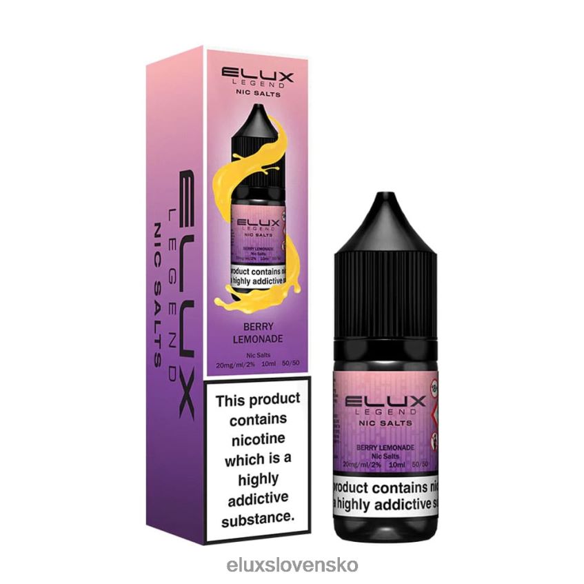 Elux Slovakia - Elux Legend jemná soľ 10 ml 6F4X6P46 bobuľová limonáda