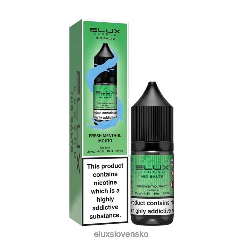 Elux Vape Reviews - Elux Legend jemná soľ 10 ml 6F4X6P69 čerstvé mentolové mojito